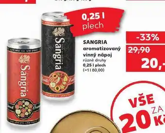 Kaufland Sangria aromatizovaný vinný nápoj nabídka