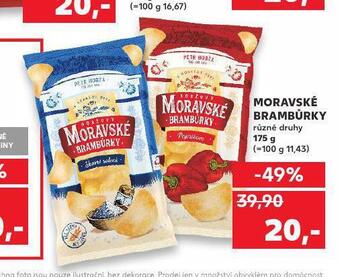 Kaufland Moravské brambůrky nabídka