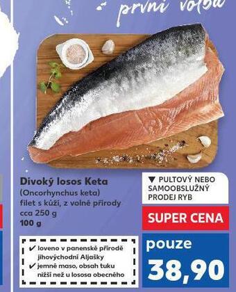 Kaufland Divoký losos keta nabídka