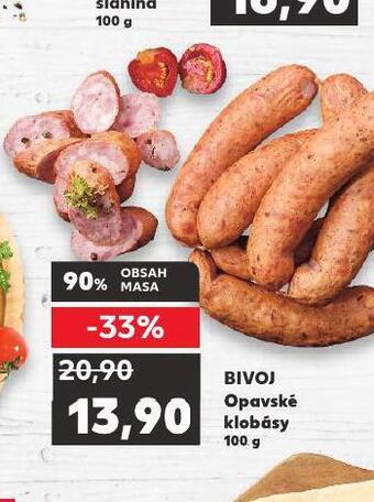 Kaufland Opavské klobásy nabídka
