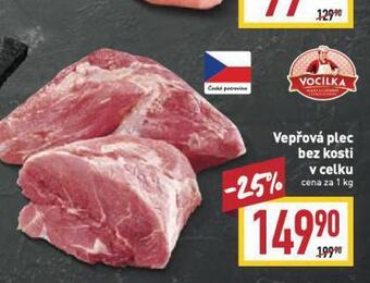 Billa Vepřová plec bez kosti nabídka