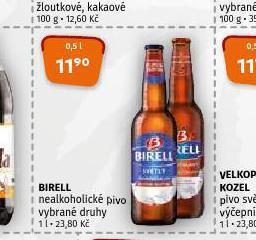 Terno Pivo birell nealko nabídka