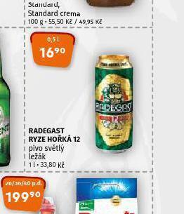 Pivo radegast ryze hořká 12