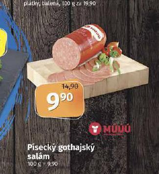 Coop Písecký gothajský salám nabídka