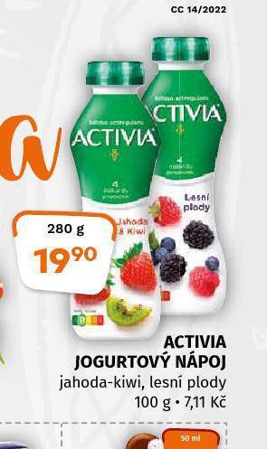 Terno Activia jogurtový nápoj nabídka