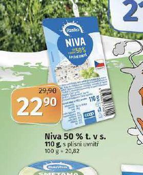 Coop Niva sýr nabídka