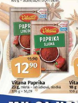 Coop Vitana paprika nabídka