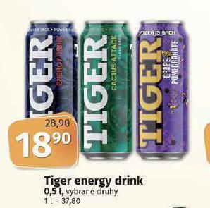 Coop Tiger energy drink nabídka