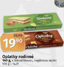 Coop Oplatky rodinné nabídka