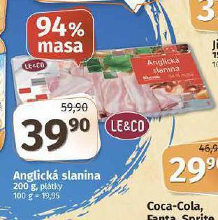 Coop Anglická slanina nabídka