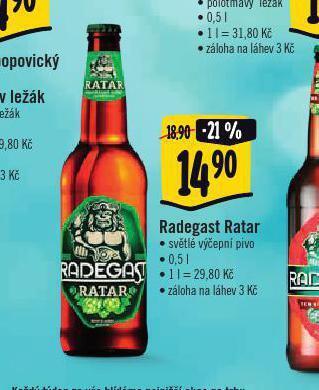 Albert Pivo radegast nabídka