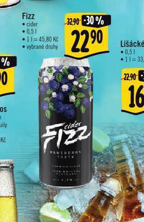 Albert Fizz cider nabídka