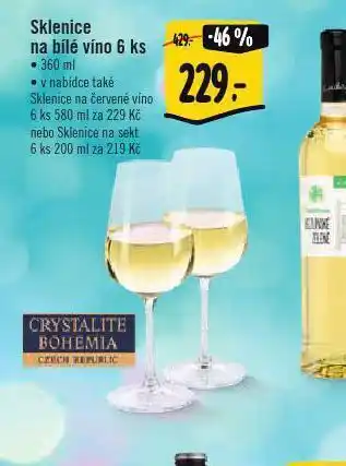 Albert Sklenice na bílé víno nabídka
