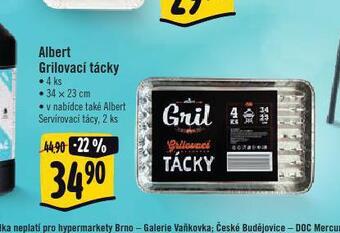 Albert Grilovací tácky nabídka