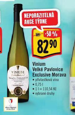 Albert Vinium velké pavlovice nabídka
