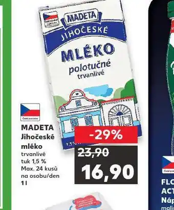 Kaufland Madeta mléko nabídka