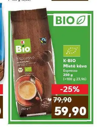 Kaufland K-bio káva nabídka