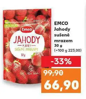 Kaufland Emco jahody sušené mrazem nabídka