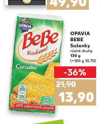 Kaufland Opavia bebe sušenky nabídka