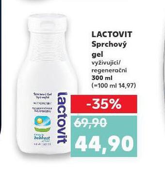 Kaufland Lactovit sprchový gel nabídka