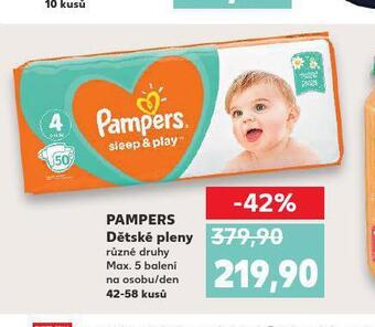 Kaufland Pampers dětské pleny nabídka