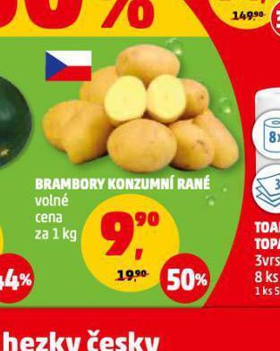 Penny Market Brambory konzumní rané nabídka
