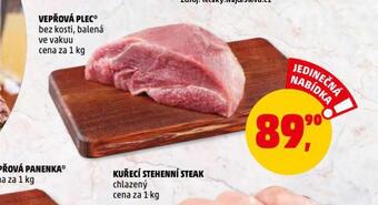 Penny Market Vepřová plec bez kosti nabídka