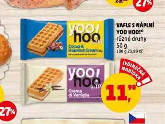 Penny Market Vafle s náplní you hoo! nabídka