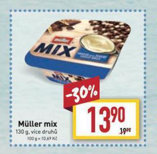 Billa Muller mix nabídka