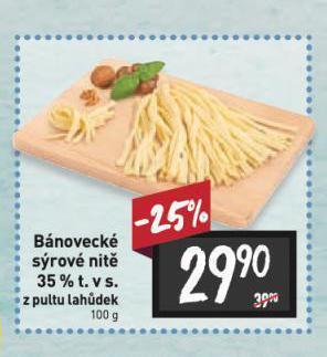 Billa Bánovecké sýrové nitě nabídka