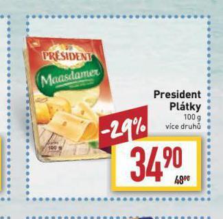 Billa Président sýr nabídka