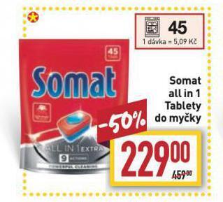 Billa Somat tablety do myčky nabídka
