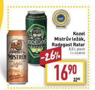 Billa Pivo velkopopovický kozel nabídka