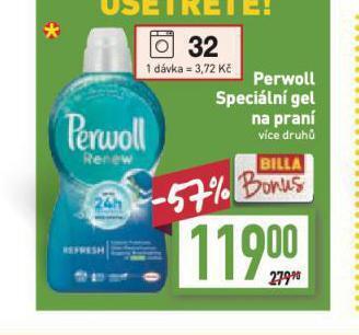Billa Perwoll speciální prací prostředek nabídka
