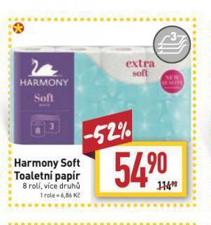 Billa Harmony toaletní papír nabídka
