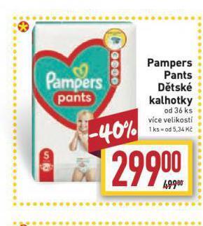 Pampers plenkové kalhotky