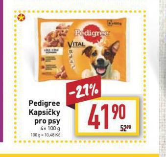 Billa Pedigree kapsičky pro psy nabídka