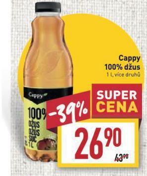 Billa Cappy100% džus nabídka