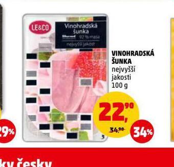 Penny Market Vinohradská šunka nejvyšší jakosti nabídka