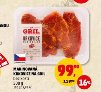 Penny Market Marinovaná krkovice na gril nabídka