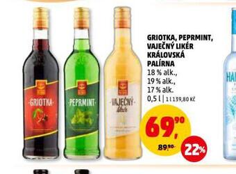Penny Market Griotka, peprmint, vaječný likér nabídka
