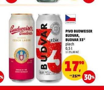 Penny Market Pivo budweiser budvar original nabídka