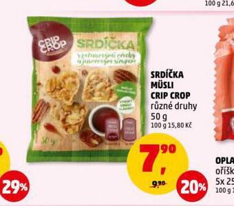 Penny Market Srdíčka müsli crip crop nabídka