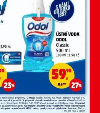 Penny Market Odol ústní voda nabídka