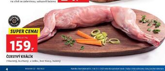 Lidl Čerstvý králík nabídka