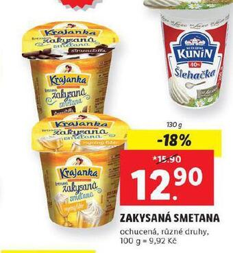 Lidl Zakysaná smetana nabídka