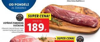 Lidl Vepřová panenská svíčková nabídka