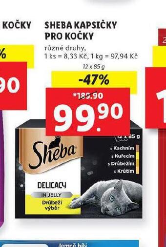 Lidl Sheba kapsičky pro kočky nabídka