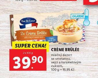 Lidl Créme brulée nabídka