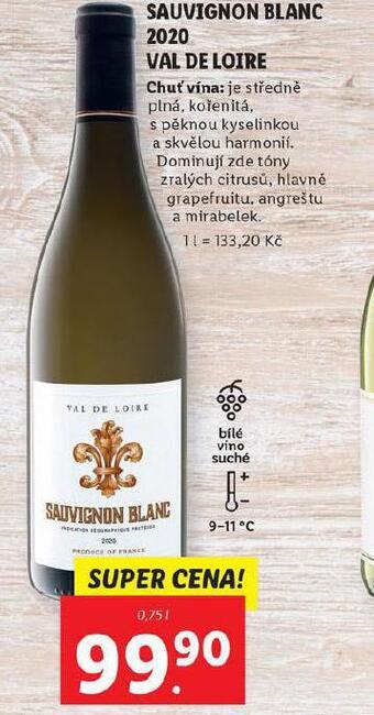 Lidl Sauvignon blanc nabídka